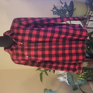 Red Plaid Shirt By Time and Tru
